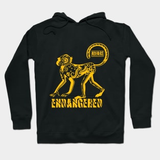 Endangered Tattoo Monkey Aware Hoodie